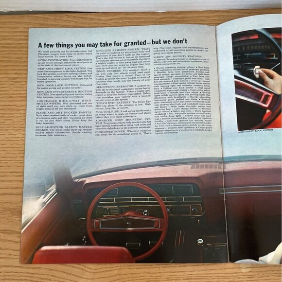 1969 Chevrolet Caprice Impala Bel Air Biscayne Sales Brochure 28 Pages Original - Picture 4 of 5
